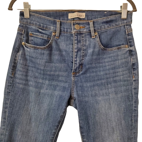 Loft Skinny Jeans Raw Hem - Picture 4 of 9